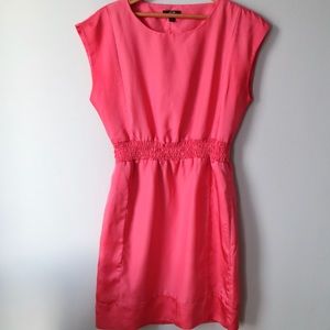 Jacob Coral Dress with Elastic Waist